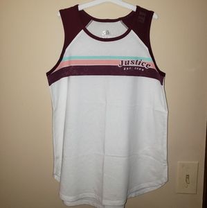 Justice Girls Tank Size 14/16